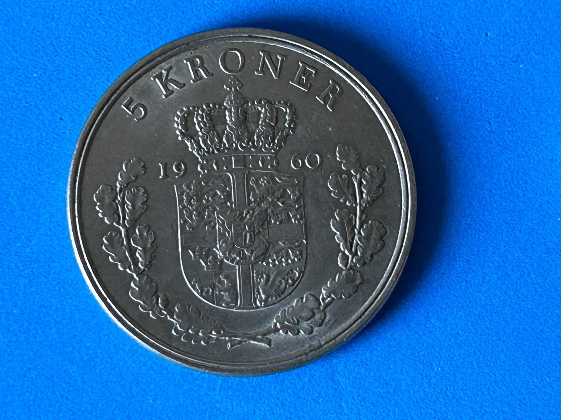Tutti le monete: Denmark - 5 Kroner - 1960 – Usato da Corcelles NE venduto da AJKader 4