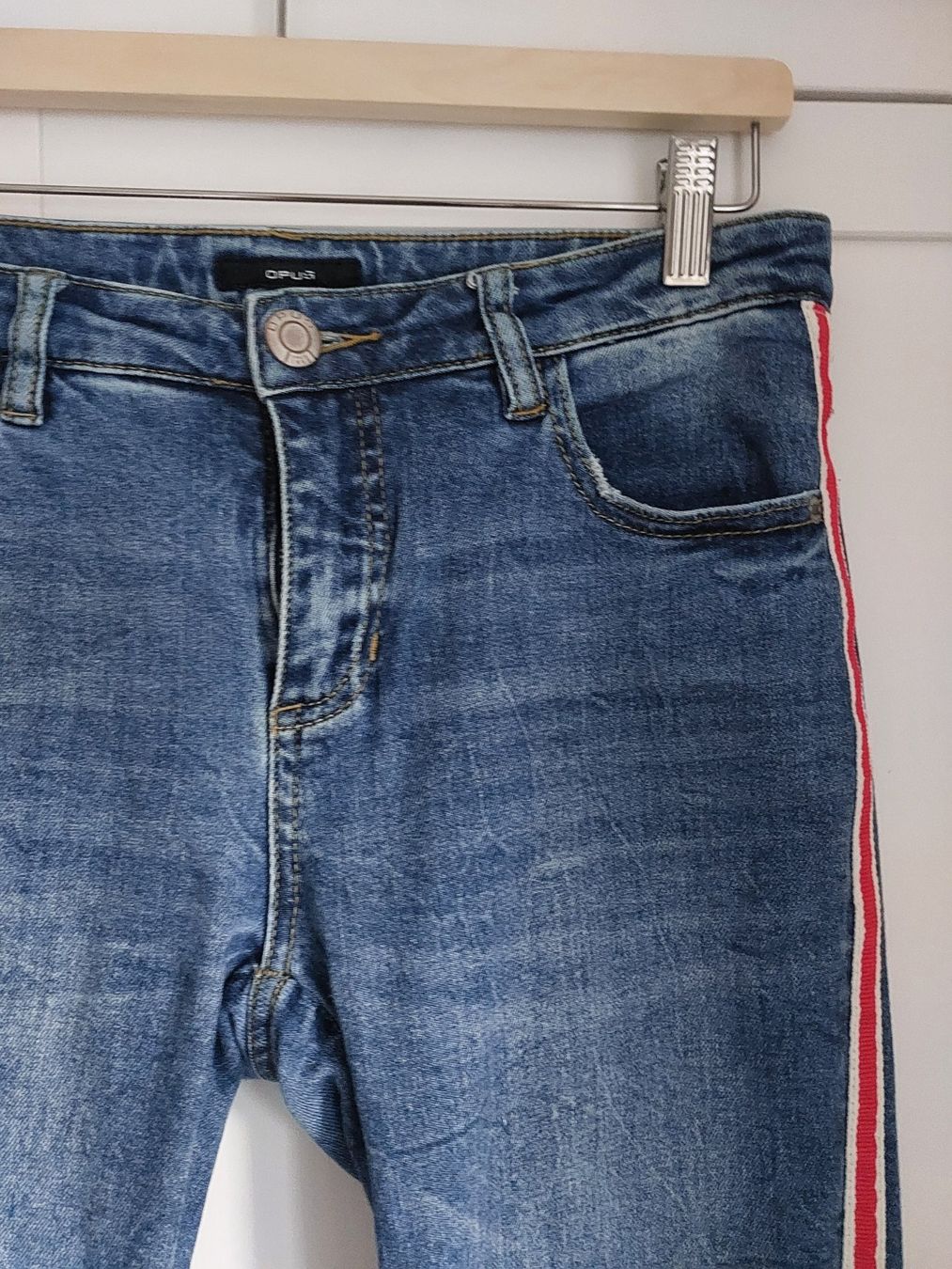 Opus Jeans: Opus Jeans Ely Red Stripe Grösse 36 Baumwolle – Usato da Titterten venduto da fra_v27g 1