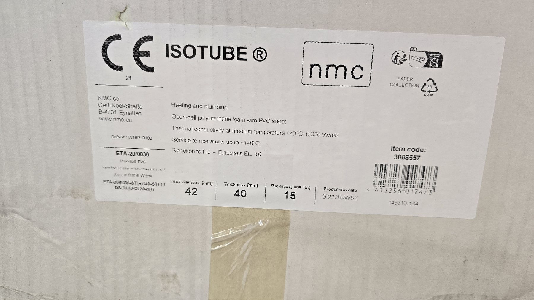 Riscaldamento: isolation tuyaux  – Nuovo e nell'imballaggio originale da tavannes venduto da Pai74 1