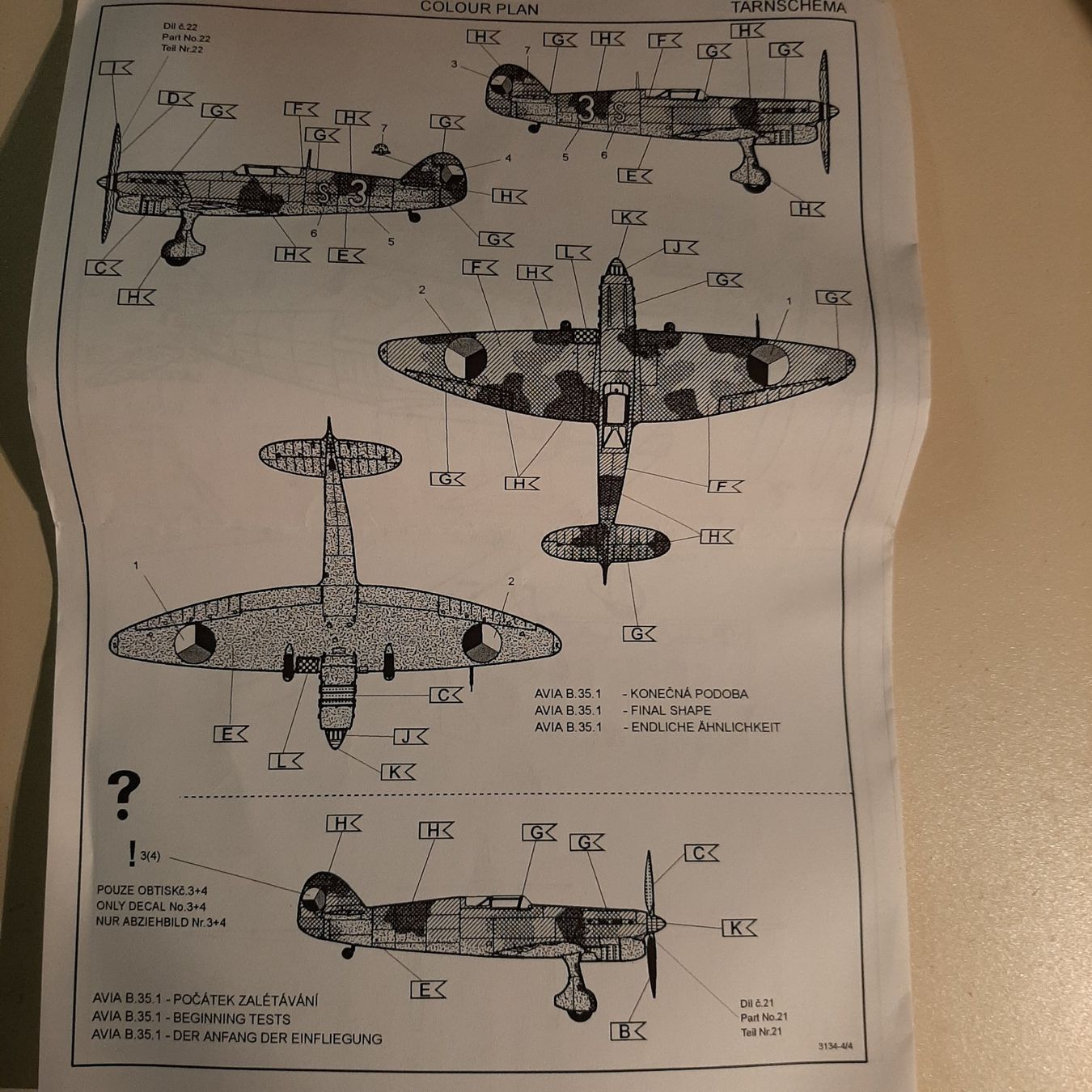 Kit di modellismo & Modellini statici: 372 ... Avia B-35 ... Kopro 3134 – Nuovo (secondo la descrizione) da Bonstetten venduto da Benibanny59 1