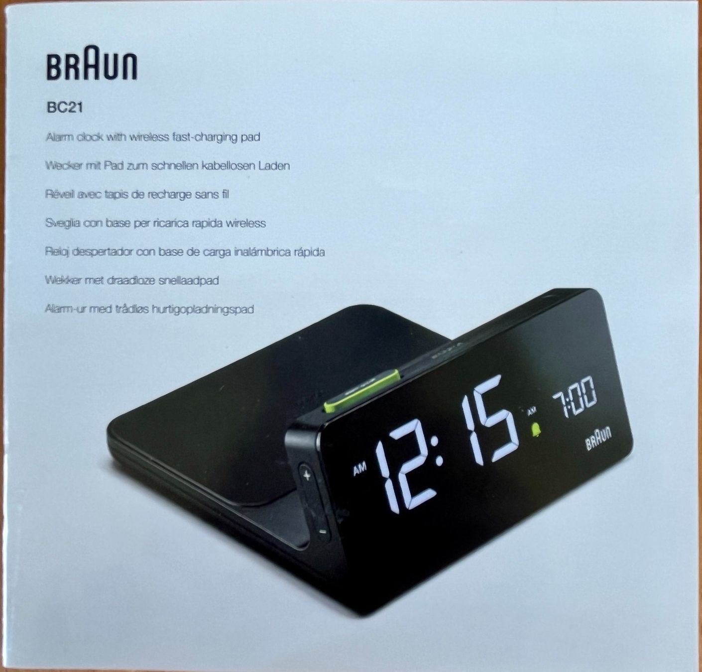 Braun Sveglie: Braun Wecker mit kabelloser Ladefunktion – Usato da Zürich venduto da Dmbz 3