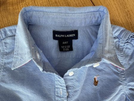 Ralph Lauren Bluse hellblau, Grösse 4T
