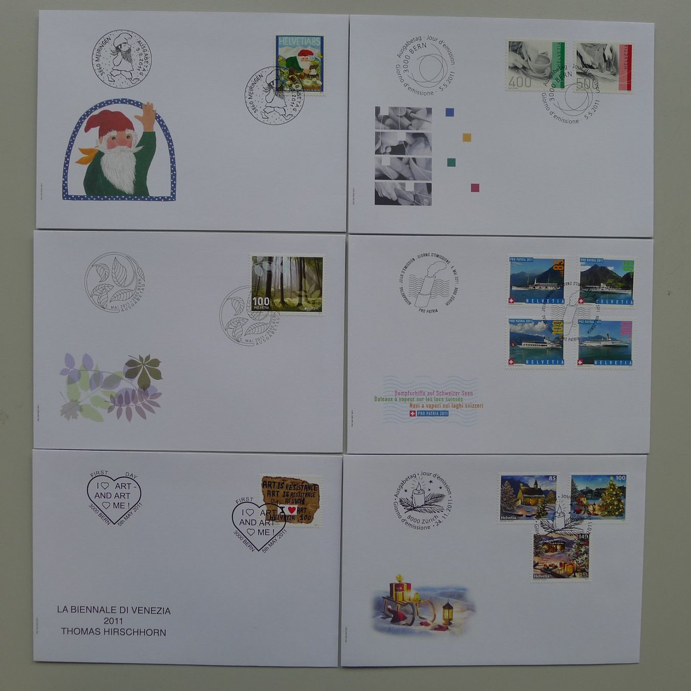Tutti i francobolli: 2011, FDC Sammlung, total 28 Stück, neuwertig! – Usato da Sursee venduto da Luzernerraute 3