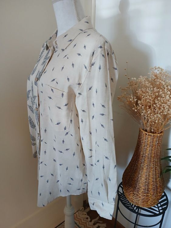 Camicette: Bluse/Hemd NEU, Gr.M, Leinen/Baumwolle – Nuovo e nell'imballaggio originale da Luzern venduto da Tavolna 1