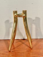 Elegant Gold Tapered Candlestick Holder for Cozy Evenings