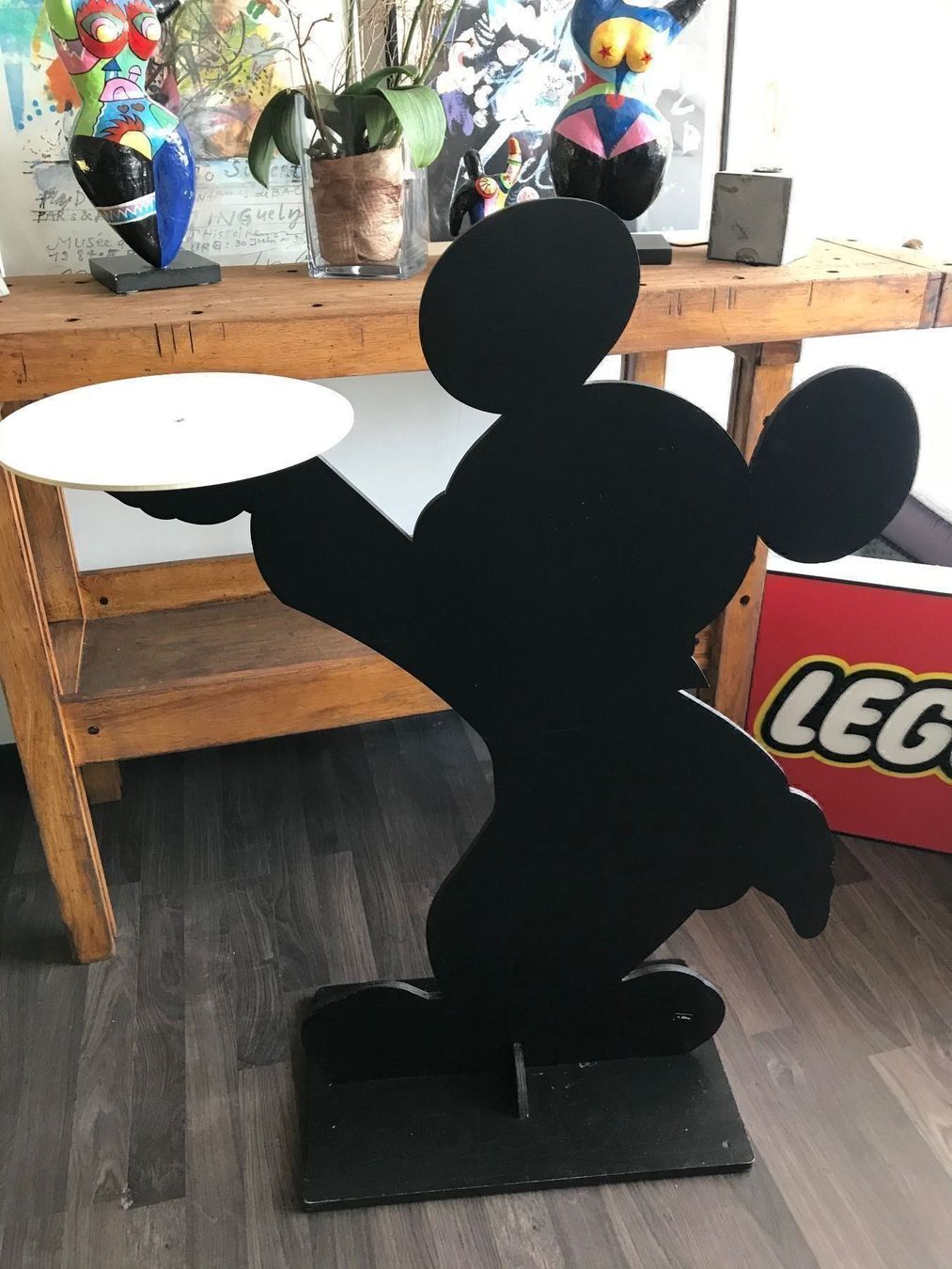 Fumetti: Panneau Mickey Mouse en bois avec socle – Usato da Vallamand venduto da Bricbracbroc82 4