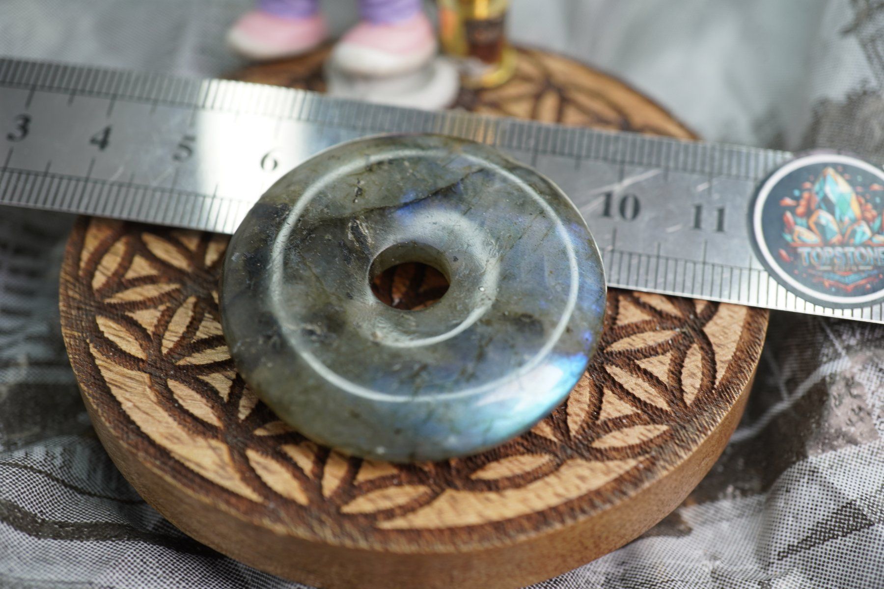 Minerali & Pietre curative: Labradorit       ca40mm     Top  Pi Scheibe – Nuovo e nell'imballaggio originale da Eschenbach SG venduto da topstone 3