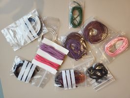 Bastelschnüre-Set, viele Farben, neuwertig! 