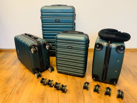 5 tlg Hartschalen Koffer BUNDLE wayBAG 2026 Modell GRÜN NEU