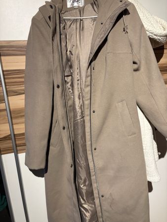 Bpc Collection Mantel Damen Gr. 36Beige Kapuze Winter 🧥 (58