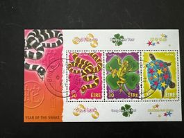 Chinese New Year Irland 2001 Block Erstag (A900)