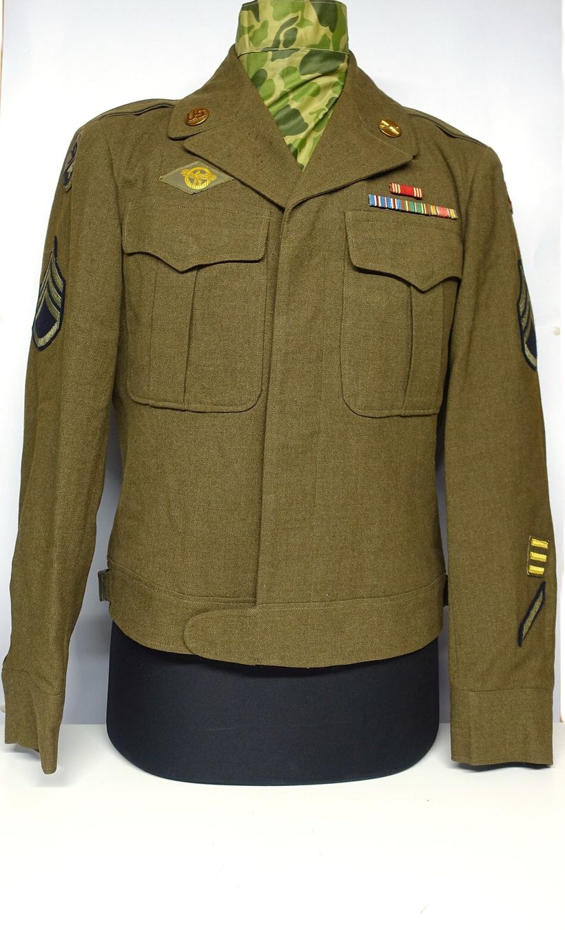Uniformi: US Army Uniform Ike Jacket  2.Weltkrieg  90th / 94th Inf Div – Usato da Kappelen venduto da Marmoe 1