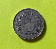 Zu verkaufen: 5 Fränkler 1953 - Silber!