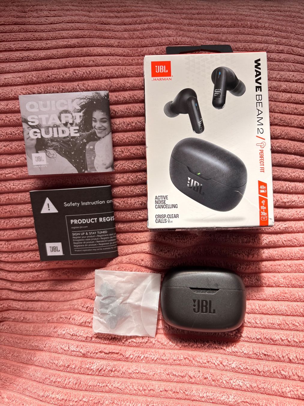JBL Cuffie: JBL Wave Beam 2 Bluetooth Kopfhörer Schwarz + Garantie – Nuovo (secondo la descrizione) da Schlieren venduto da natashakleex 1