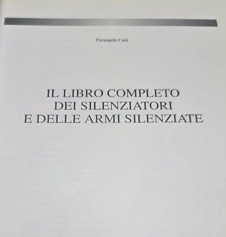 Bücher: Libro: Silenziatori e armi silenziate - P. Caiti – Gebraucht aus Flums von Flumsantik 4