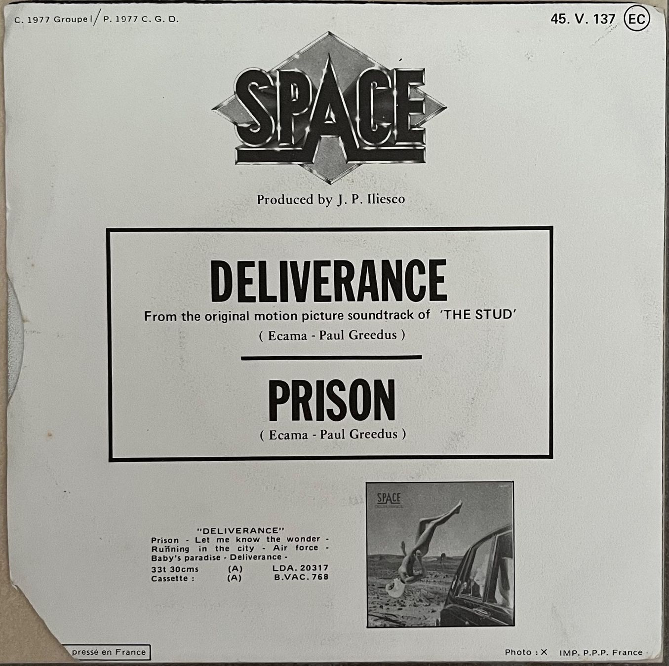 Schallplatten: SPACE - DELIVERANCE / PRISON – Gebraucht aus Bussigny von vinyl-pas-cher 1