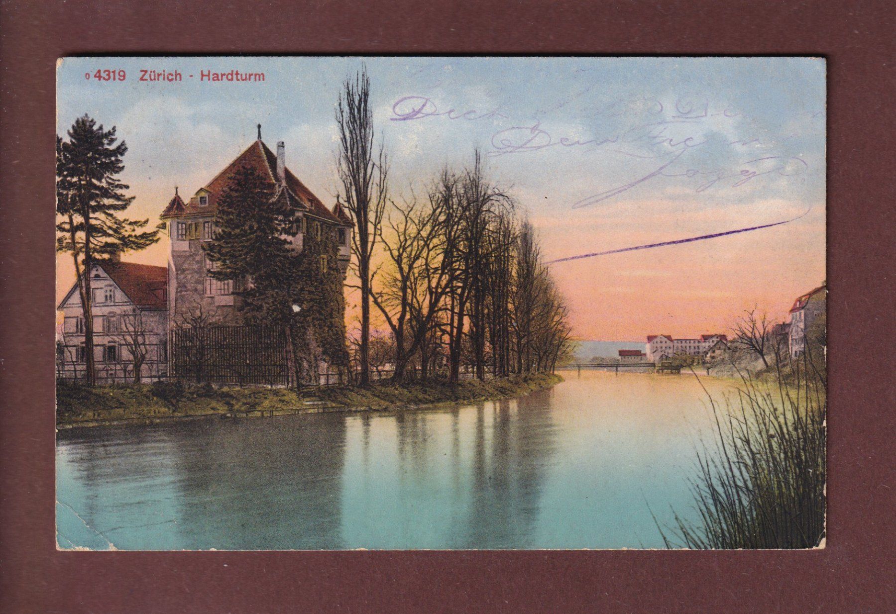 Cartoline postali: ZÜRICH - Hardturm - 1914 – Usato da Pully venduto da nicecards