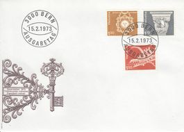1973 537 539 540 Architektur und Kunsthandwerk FDC