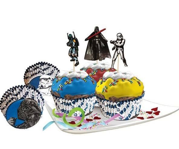Teglie da forno: Star Wars Muffin Deko-Set GalacticEmpire – Nuovo e nell'imballaggio originale da Ennetbürgen venduto da open24shop 1