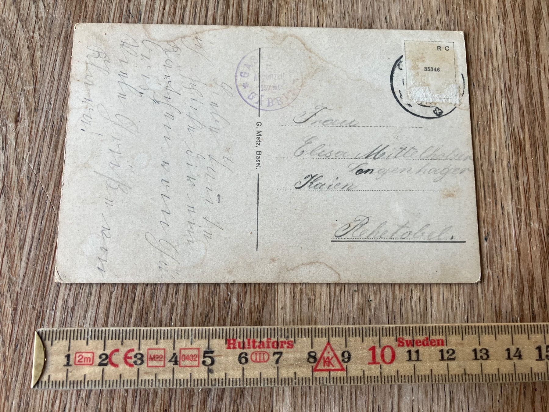 Cartoline postali: Antike Appenzeller Ansichtskarte – Usato da Waldstatt venduto da breitaxt 1