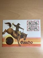 Numisbrief Gaucho Uruguay 100 Pesos 1989 Briefmarken