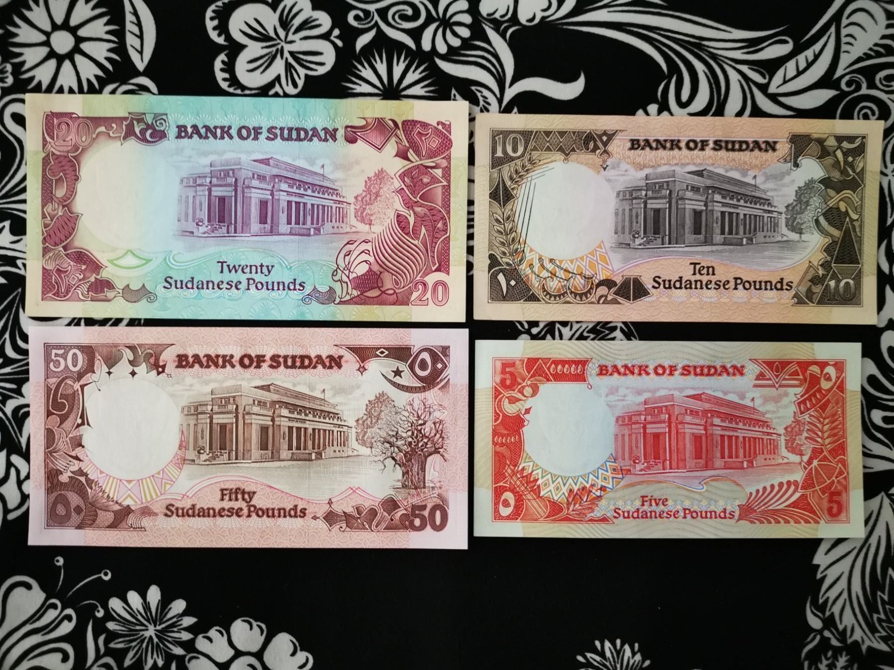 Banconote: SOUDAN 5 10 20 50 POUNDS 1991 UNC – Nuovo (secondo la descrizione) da Cousset venduto da Patricio77