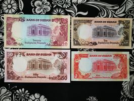 SOUDAN 5 10 20 50 POUNDS 1991 UNC