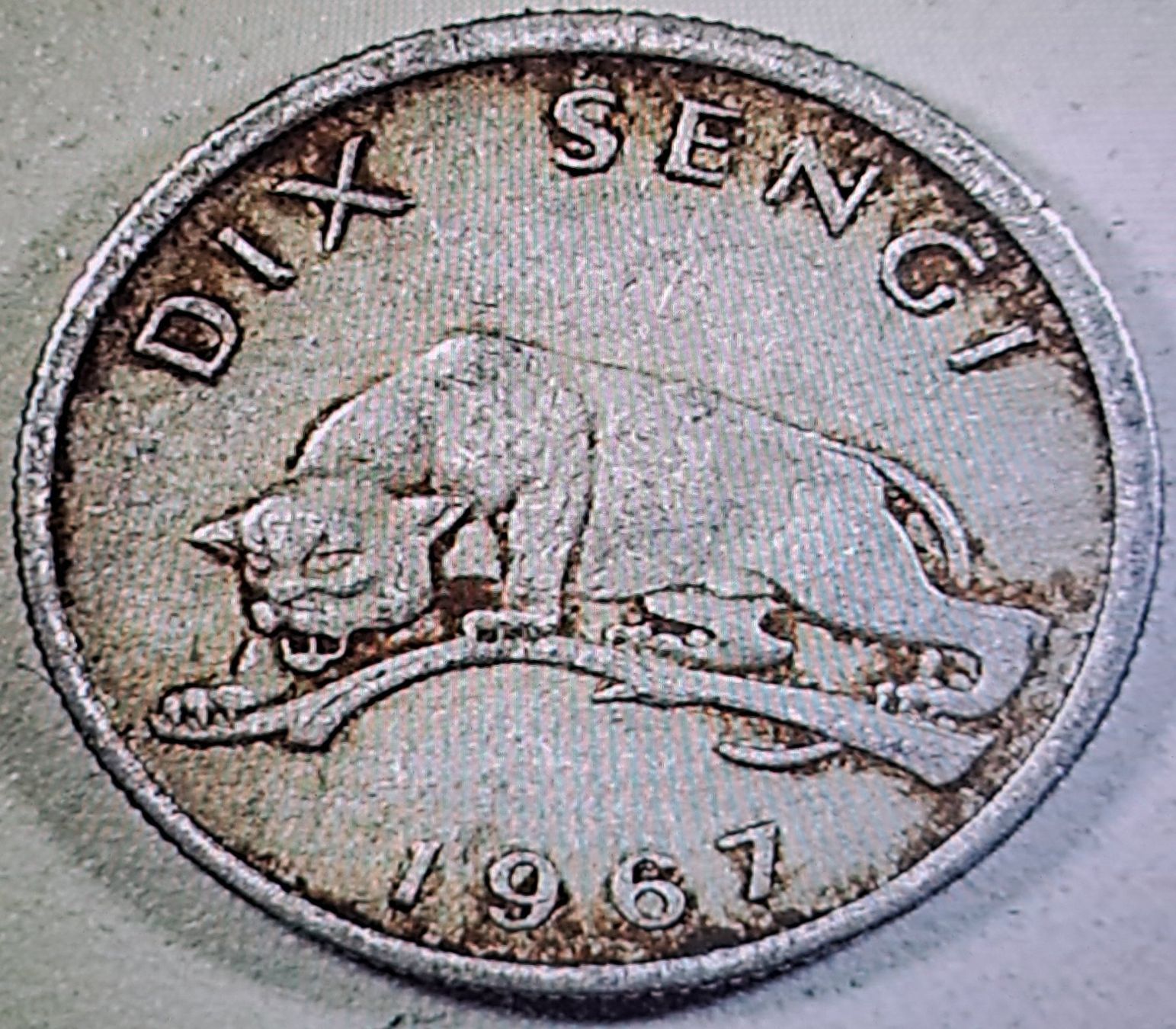 Alle Münzen: Kongo - KDR 10 Sengi, 1967 – Gebraucht aus Tenniken von mik_6mxg 9