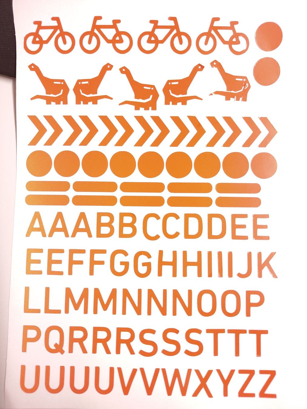 Sticker: Orange Velo Deko Aufkleber Refeklor Set reflektierend – Nuovo (secondo la descrizione) da Zürich venduto da mobilix