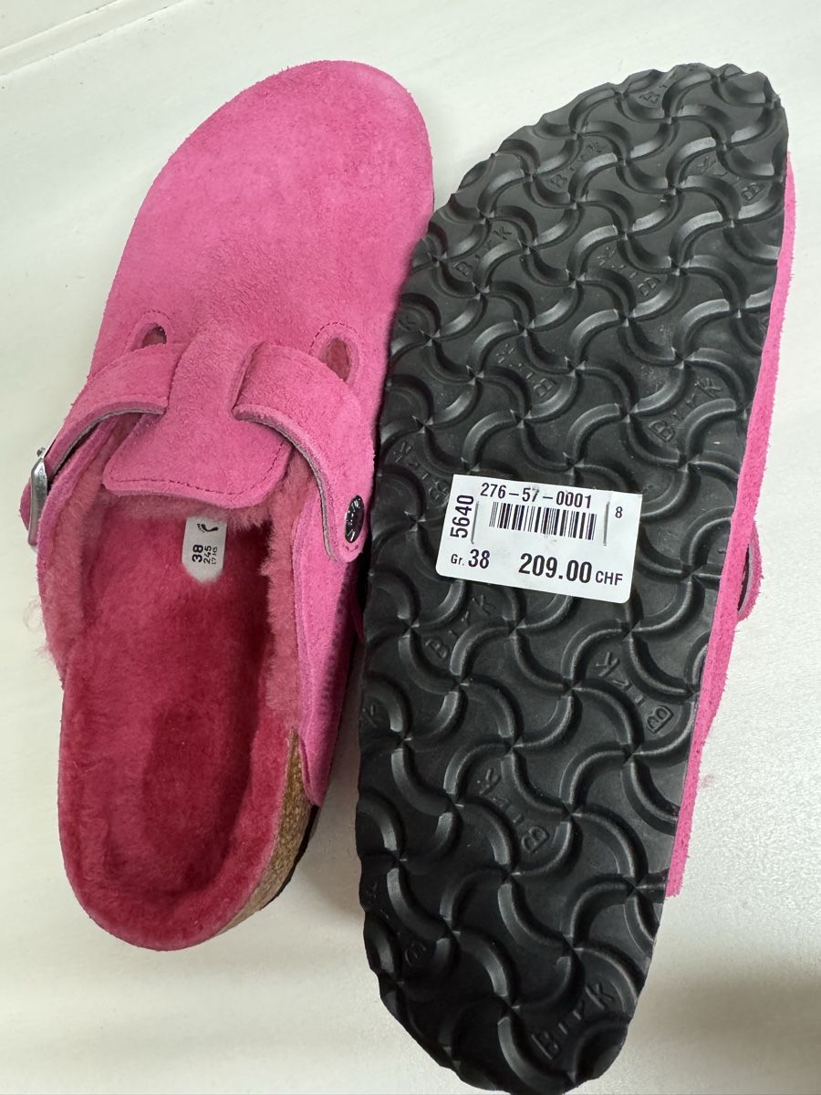 Birkenstock Scarpe da donna: Birkenstock Boston fourrées rose, taille 38 – Nuovo (secondo la descrizione) da Brügg BE venduto da Goob 4