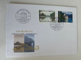 Ersttagsbrief  25.11.98  Schweiz China