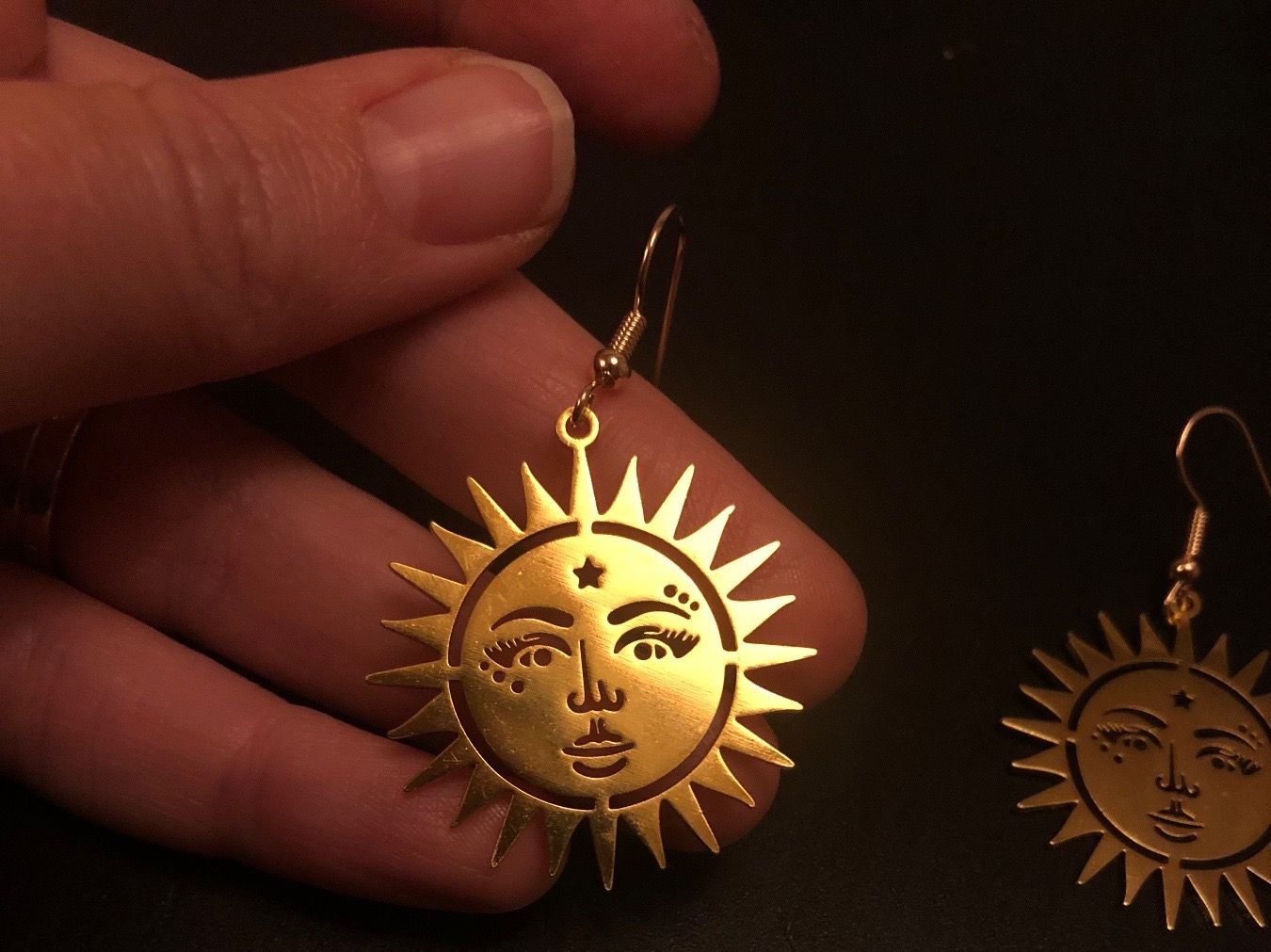 Orecchini pendenti & Orecchini a lobo: Ohrringe Sonne – Nuovo (secondo la descrizione) da Gams venduto da Mariawicca 2