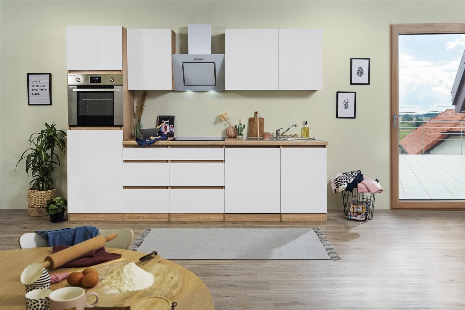 Cucine complete: 538 Küchenzeile Küchenblock 280cm E/SO/W - Küche Einbauküche – Nuovo e nell'imballaggio originale da Wallenwil venduto da toesstalvertrieb