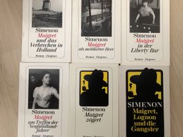 6 Maigret Krimis von Georges Simenon