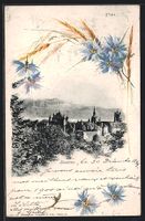 Lausanne, Ortsansicht aus der Vogelschau