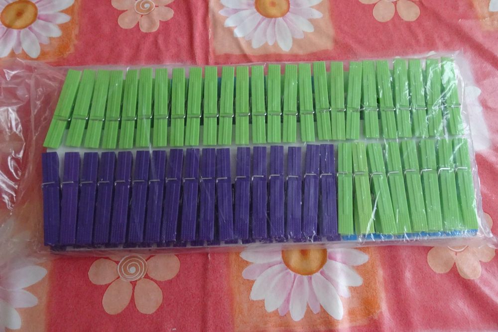 Set mit neuen Wäscheklammern 100 St easy home (Neu und