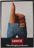 LEVI'S ORIGINAL JEANS WOMEN'S LIB c.1970 Original Plakat