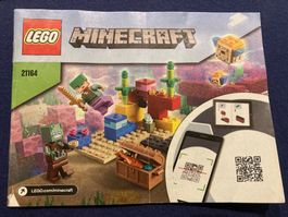 LEGO Minecraft Set 21164 Korallenriff gebraucht