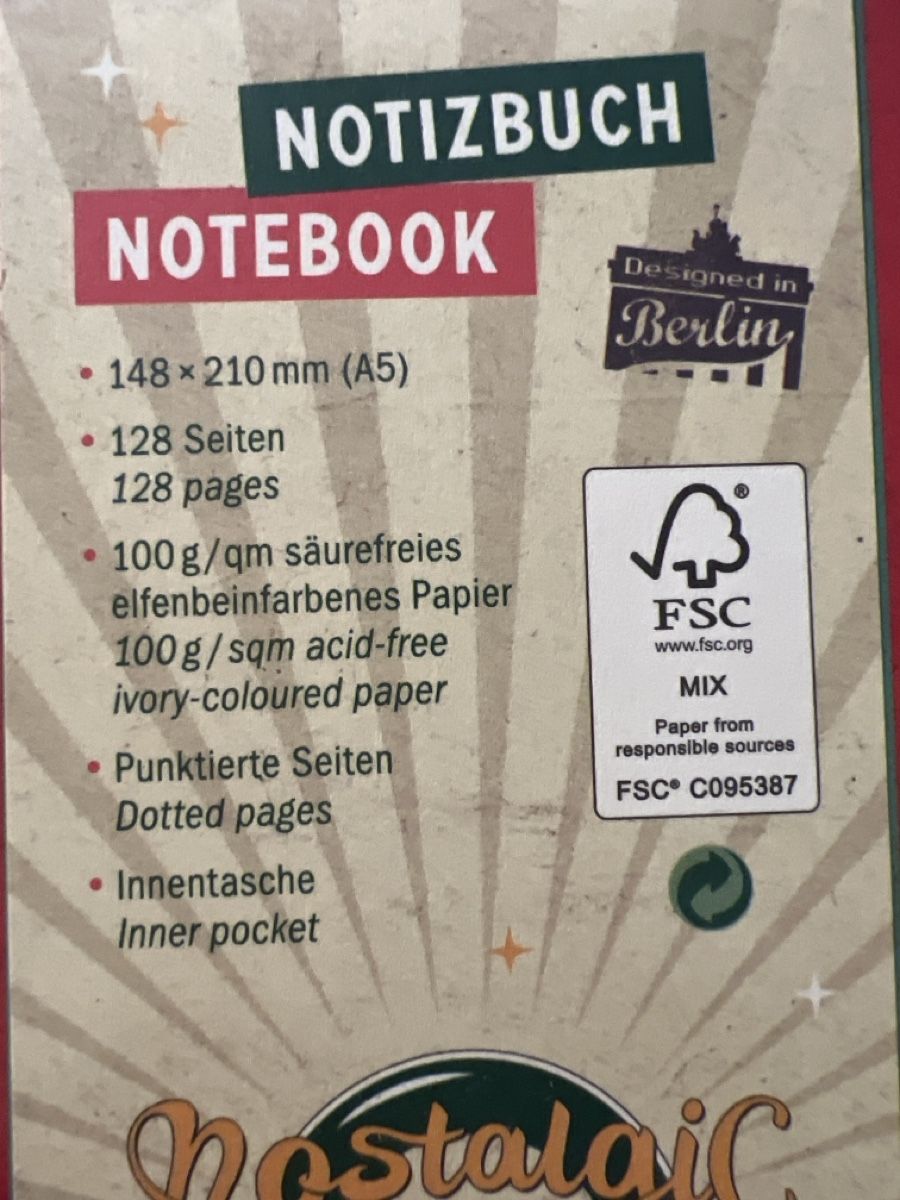 Blocchi: Nostalgisches Notizbuch Original verpackt  – Nuovo e nell'imballaggio originale da Uznach venduto da Apuutze 2