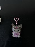 Sanrio Kuromi rhinestoned character keychain
