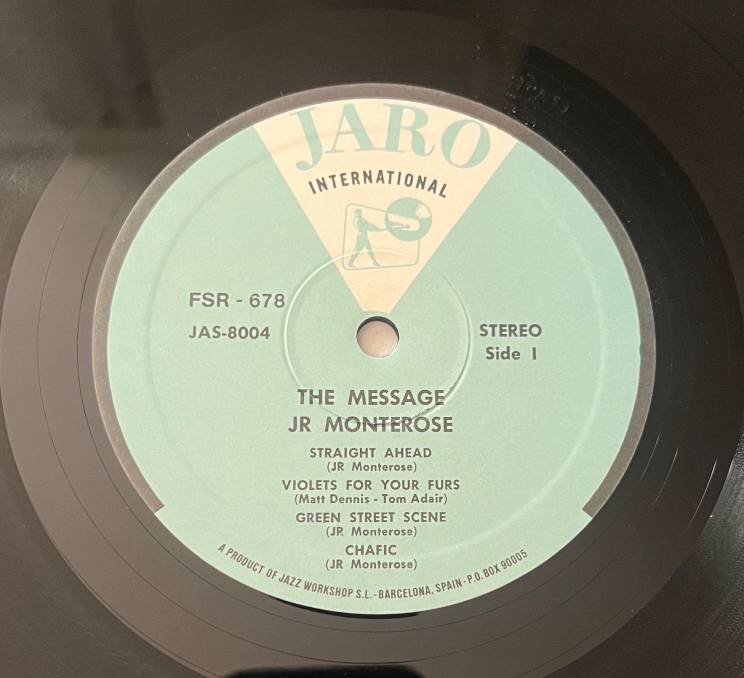 Dischi in vinile: JR Monterose - The Message – Usato da Winkel venduto da hei_gxk6 2