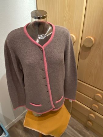 Stockerpoint Trachtenjacke Grösse 46 grau/rosa