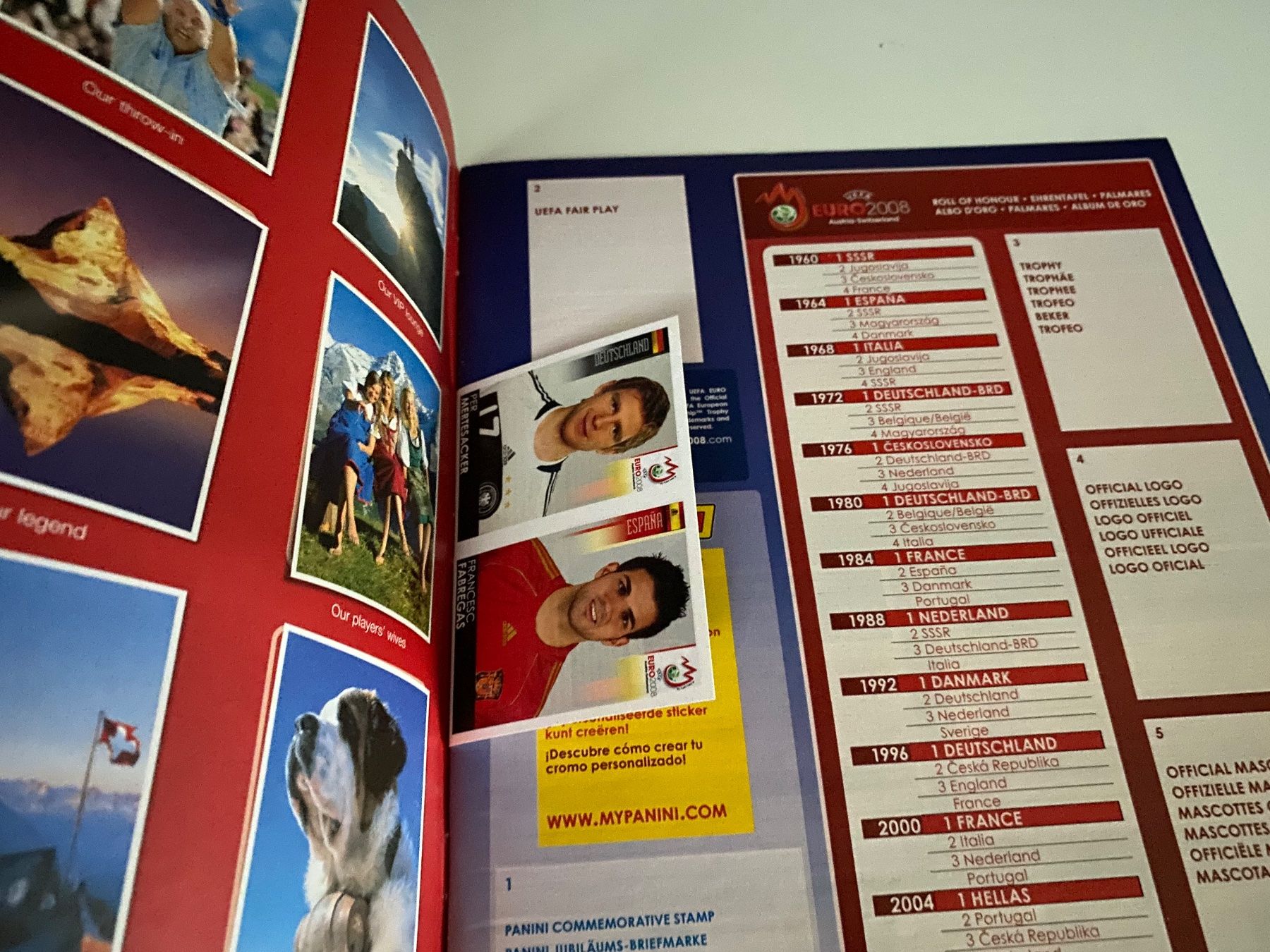 Panini Album: Panini Leeralbum EM 2008 - Sehr seltene Version – Usato da Hergiswil LU venduto da FcMalkov 1