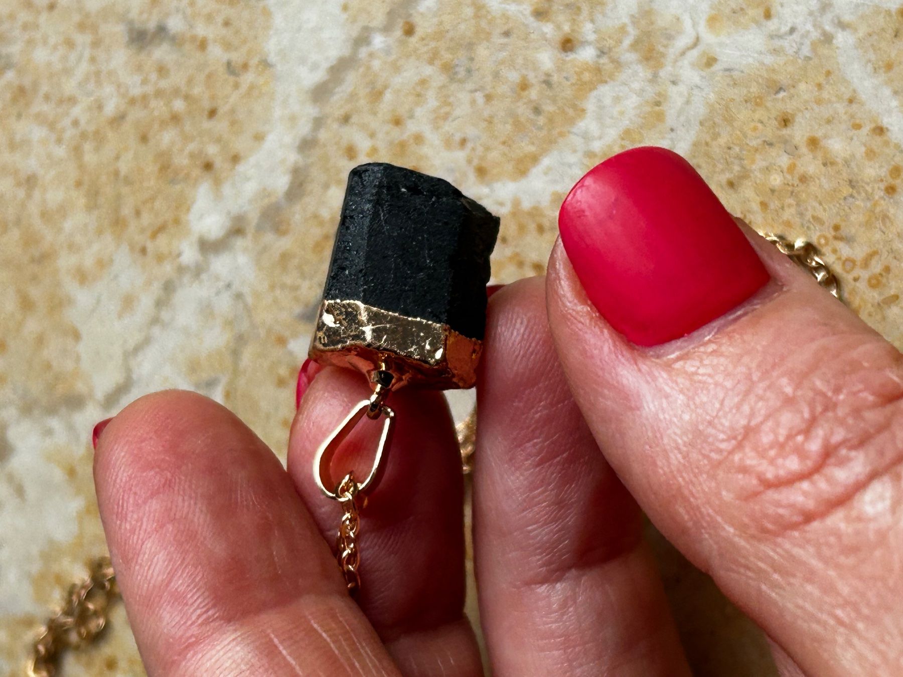 Ciondoli: Anhänger Black Stone goldenprotection – Usato da Dittingen venduto da Bijoubelle 7