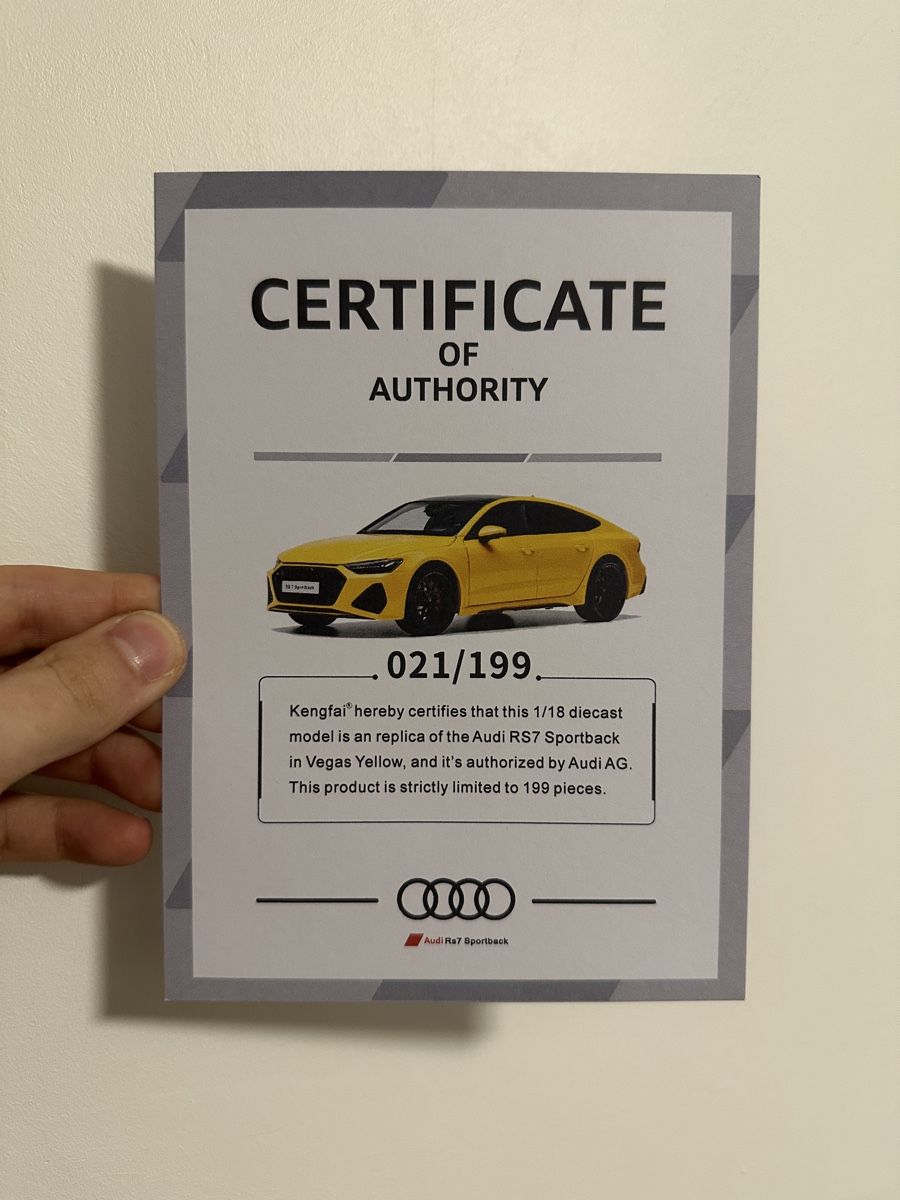 Modellini d'auto: Audi RS7 C8 Sportback 1:18 – Nuovo e nell'imballaggio originale da Morges venduto da robertomoreira 9