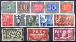 1945, 262-274**, Pax-Serie postfrisch (13648)