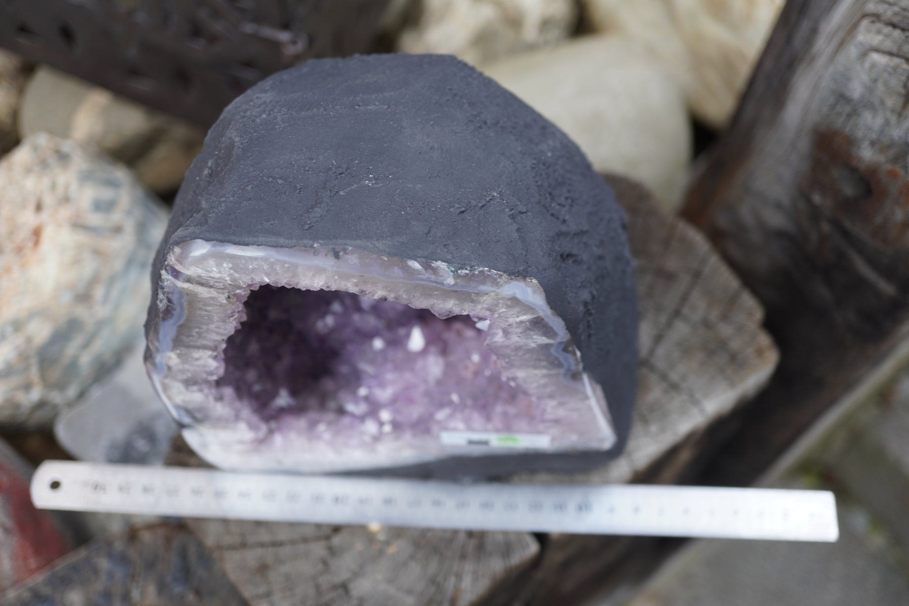 Minerali & Pietre curative: Amethyst   Druse  6.28kg     20cm x18cm    TOPSTONE – Nuovo e nell'imballaggio originale da Eschenbach SG venduto da topstone 7