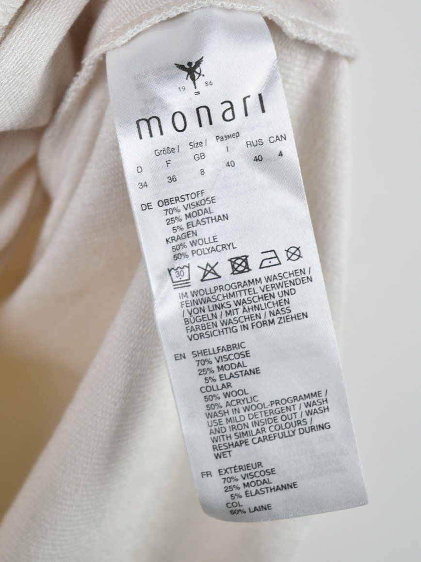 Monari Maglioni & Felpe: Monari Langarmshirt Gr.34, beige, 70% Viskose – Usato da Nürensdorf venduto da 2ND_STORY 8