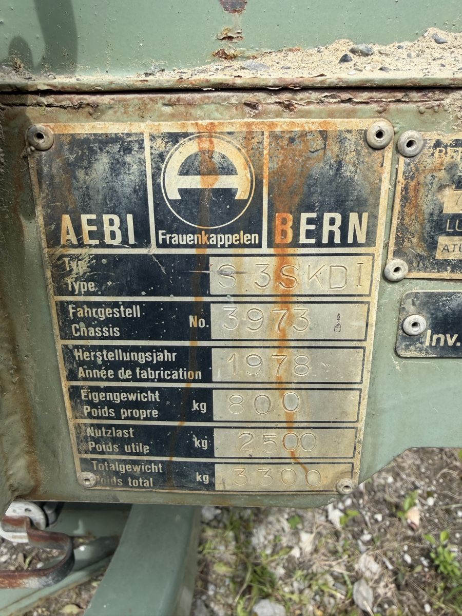 Aebi Autoribaltabili: Aebi 1 Achs Kippanhänger – Usato da Buchs SG venduto da cayenneturbo96 2