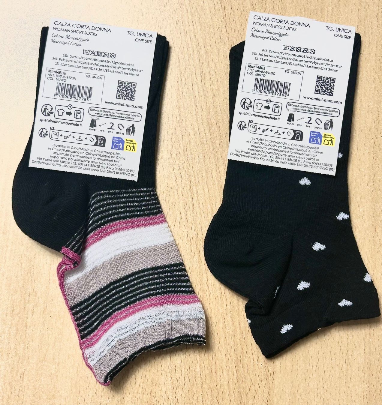 Socken: Mimi Mua Socken – Neu und originalverpackt aus Bellinzona von RossoScarlatto 1